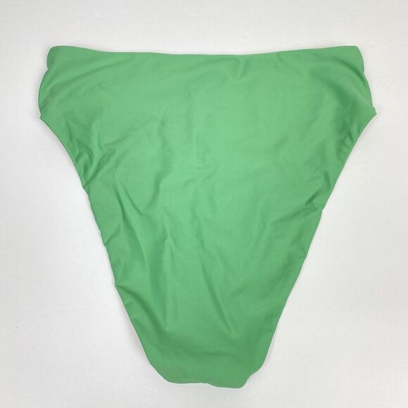 J Crew High Waisted Bikini Swim Bottoms Womens Small Kelly Green High Rise NWT - Picture 2 of 4